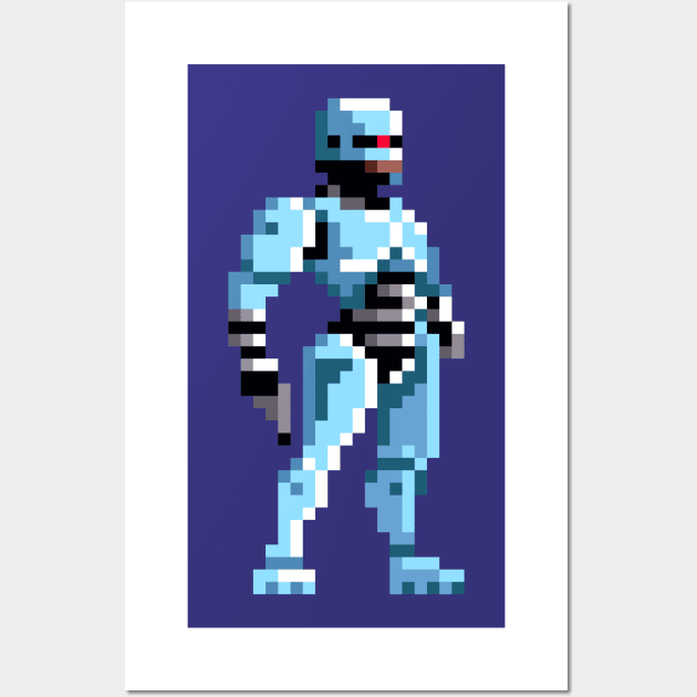 Robocop Pixel Art Wall Art by LAckas